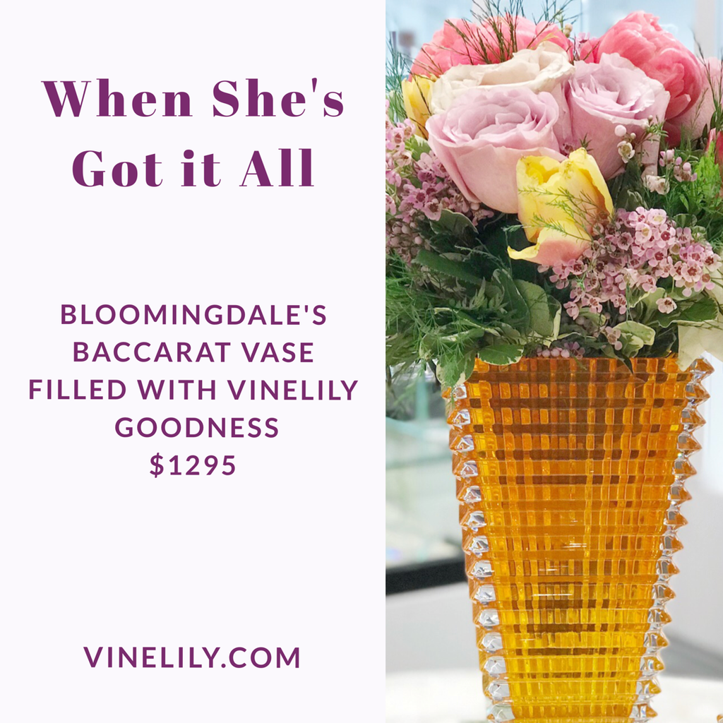Baccarat Vase - Party Sensation - VineLily Moments